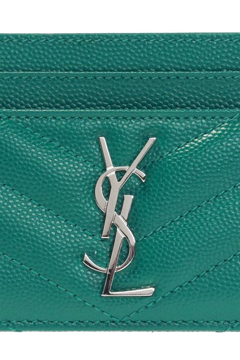 porta carta ysl|Saint Laurent YSL Monogram Card Case in Patent Leather.